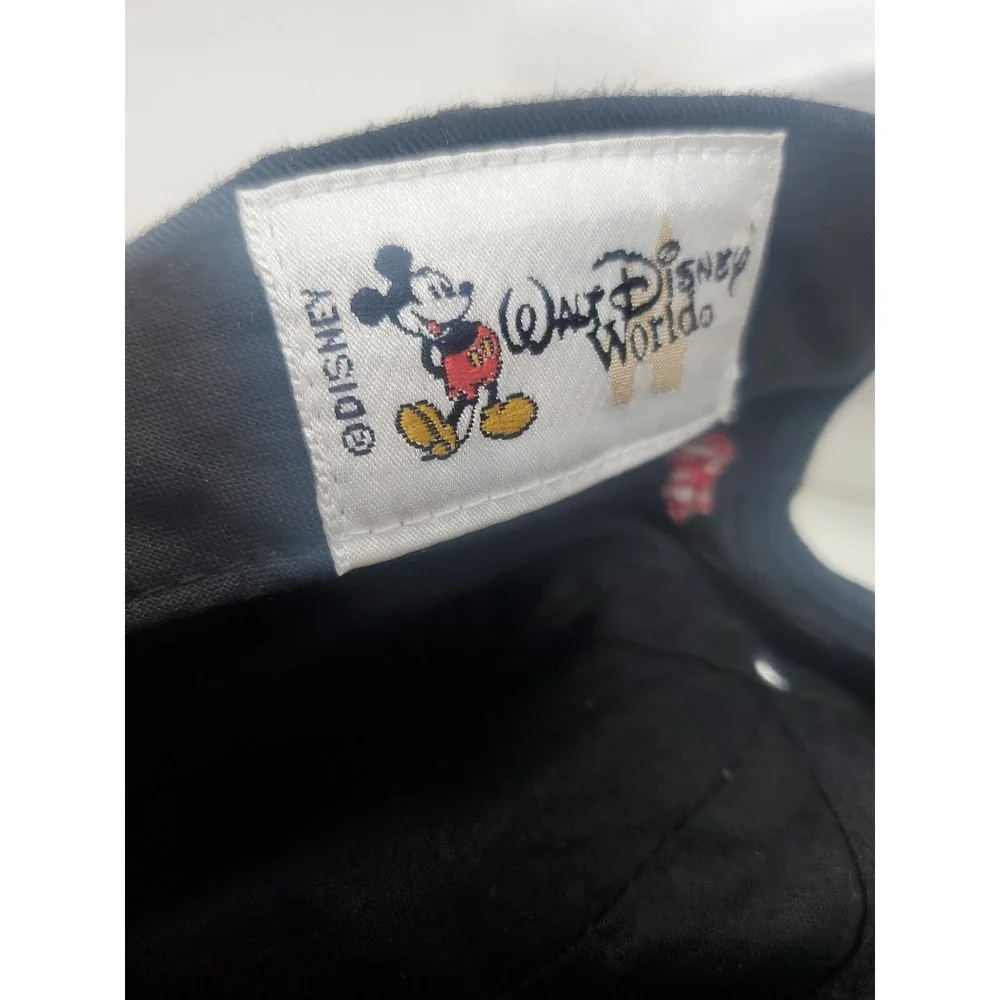 Walt Disney Work Black Mickey Mouse Strap Back Hat Adjustable